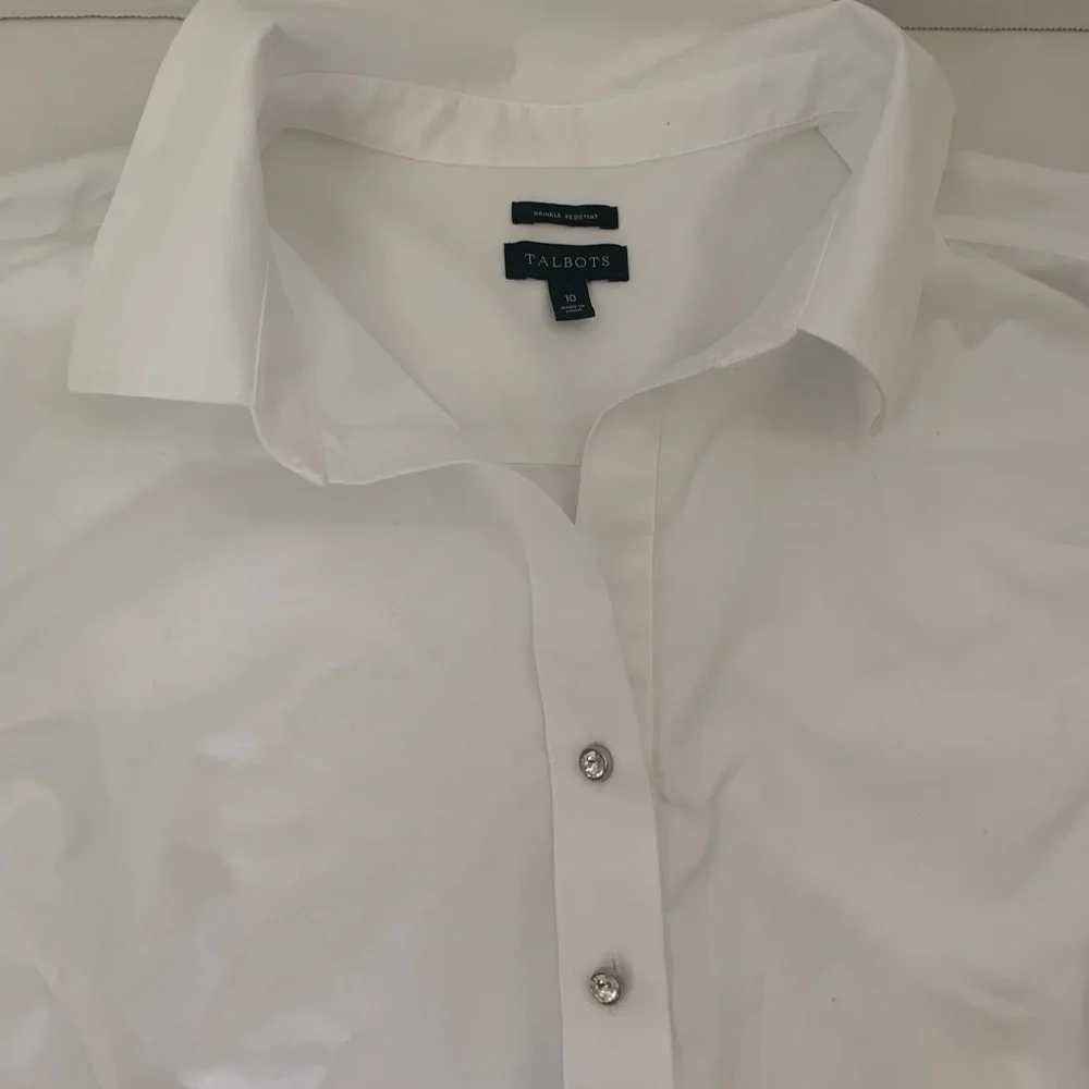 Women’s TALBOTS TUNIC Dress Shirt 10 - Picture 2 of 8
